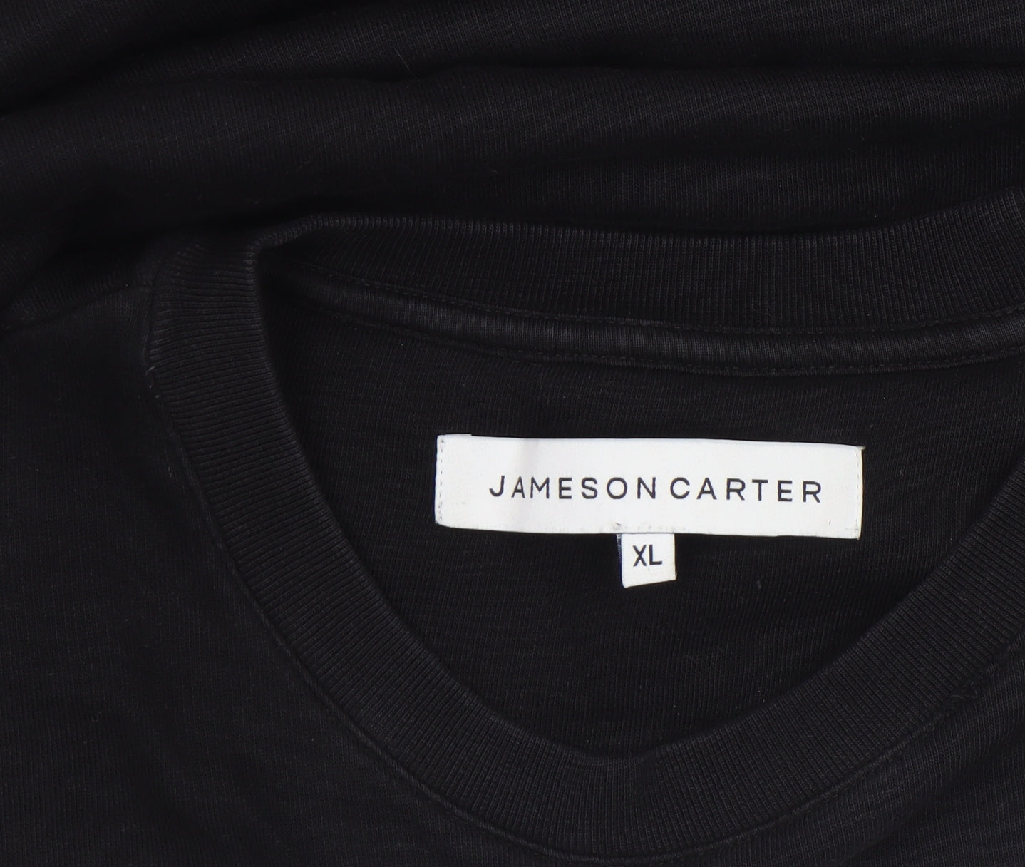 Jameson Carter Men's Black XL Crew Neck Pullover Sweatshirt