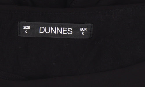 Dunnes Women’s Black Wrap Chiffon Blouse Short Sleeve Size S