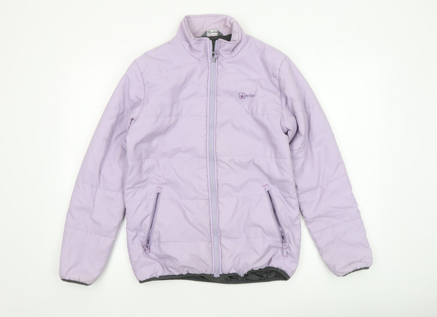Hi Gear Women's Purple Size 12 Puffer Jacket Warm Insulated Mid-Length