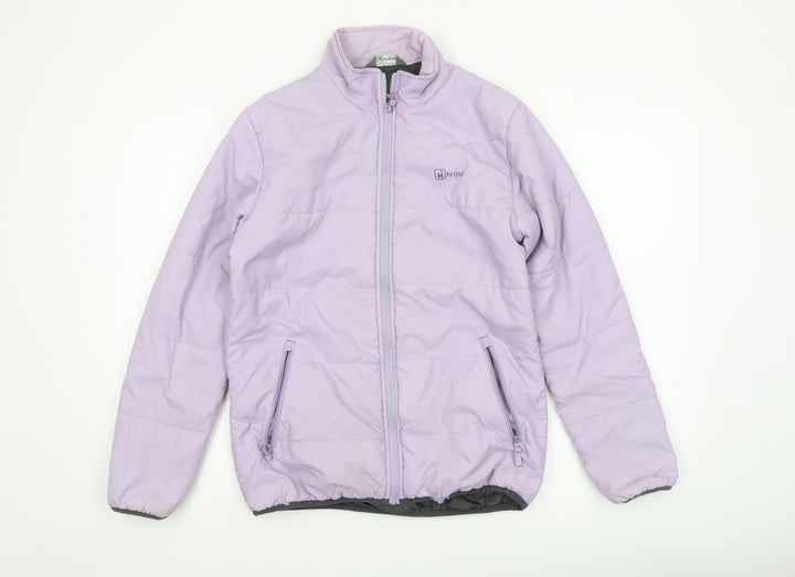 Hi Gear Women's Purple Size 12 Puffer Jacket Warm Insulated Mid-Length