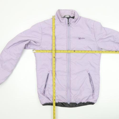 Hi Gear Women's Purple Size 12 Puffer Jacket Warm Insulated Mid-Length