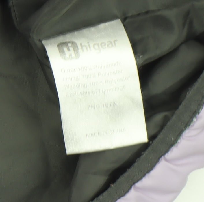 Hi Gear Women's Purple Size 12 Puffer Jacket Warm Insulated Mid-Length