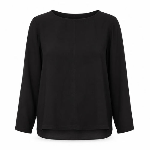 Whistles Women’s Black Off Shoulder Ruffle Blouse UK 12