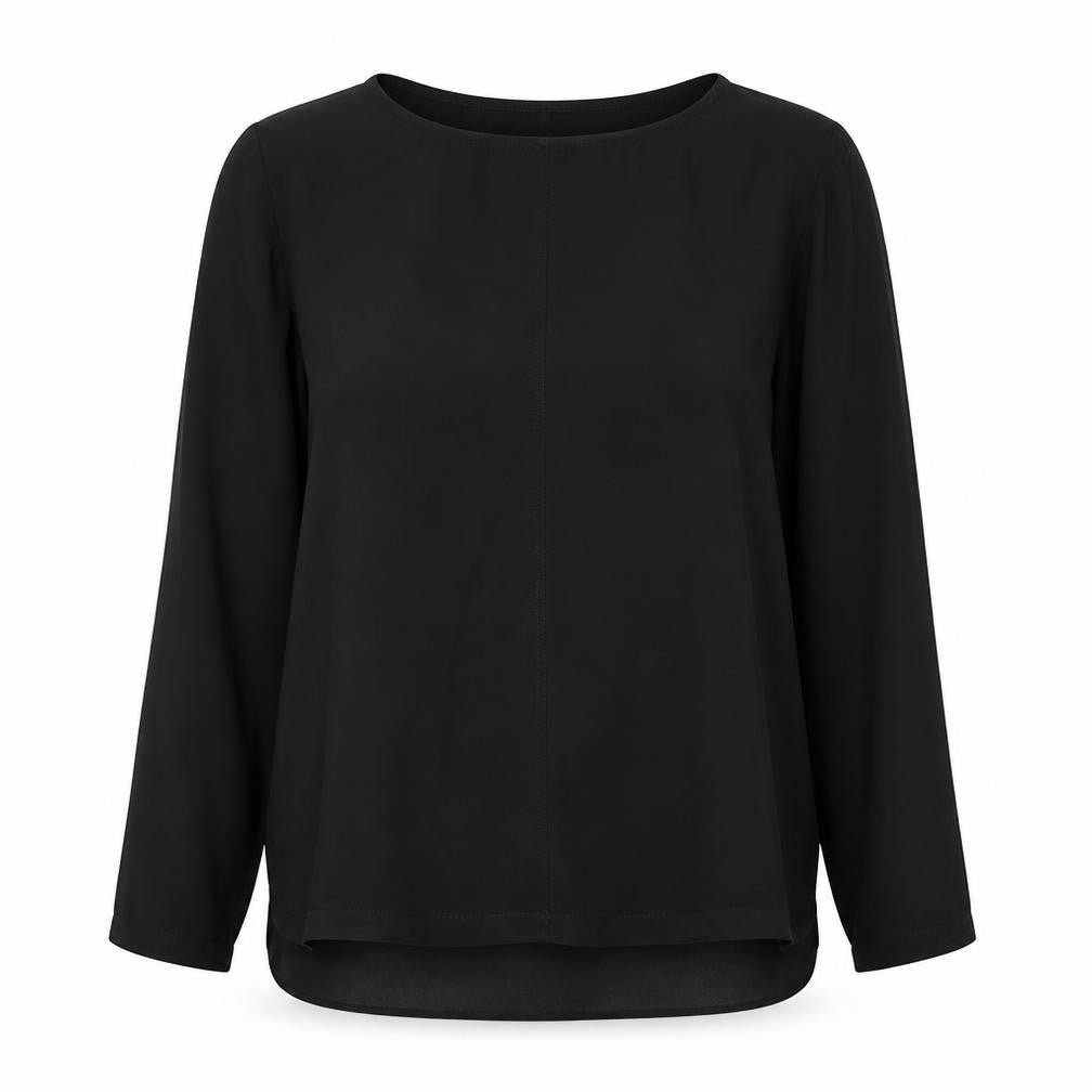 Whistles Women’s Black Off Shoulder Ruffle Blouse UK 12