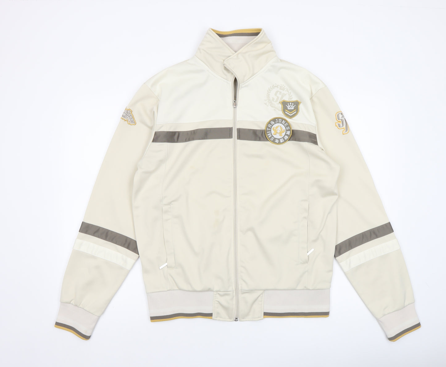 Smith & Jones Men's Beige Full Zip Softshell Jacket Size L