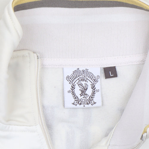 Smith & Jones Men's Beige Full Zip Softshell Jacket Size L