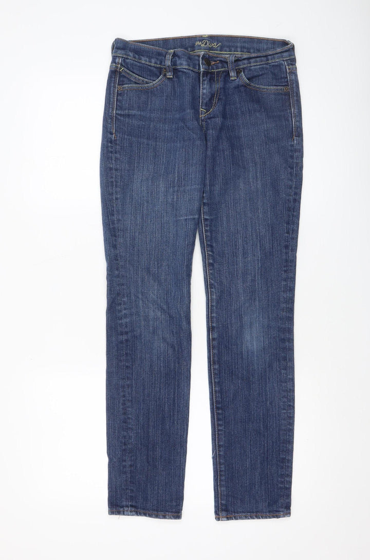 Old Navy Women's Blue Straight Regular Fit Jeans Size 4