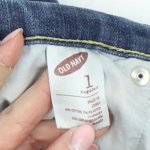 Old Navy Women's Blue Straight Regular Fit Jeans Size 4