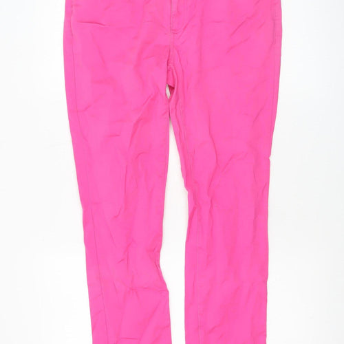 St. Bernard for Dunnes Womens Pink Skinny Cotton Trousers Size 12