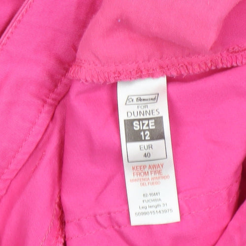 St. Bernard for Dunnes Womens Pink Skinny Cotton Trousers Size 12