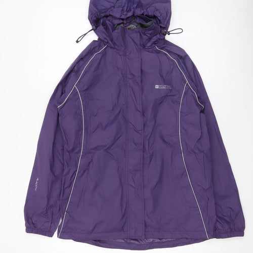 Mountain Warehouse Womens Purple Waterproof Rain Jacket Size 10