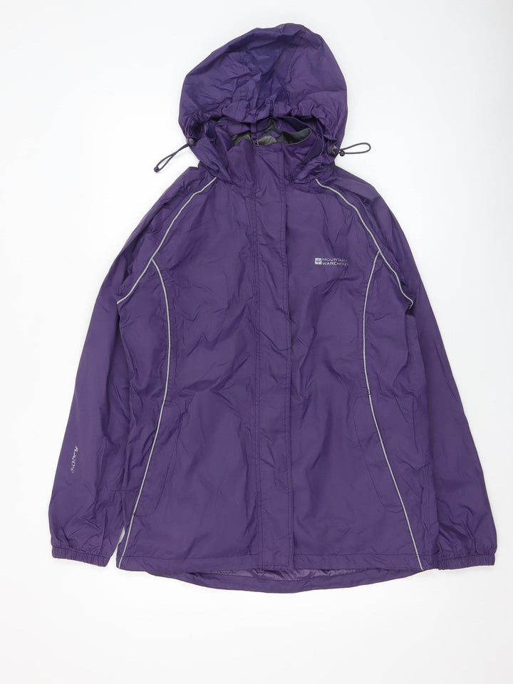 Mountain Warehouse Womens Purple Waterproof Rain Jacket Size 10