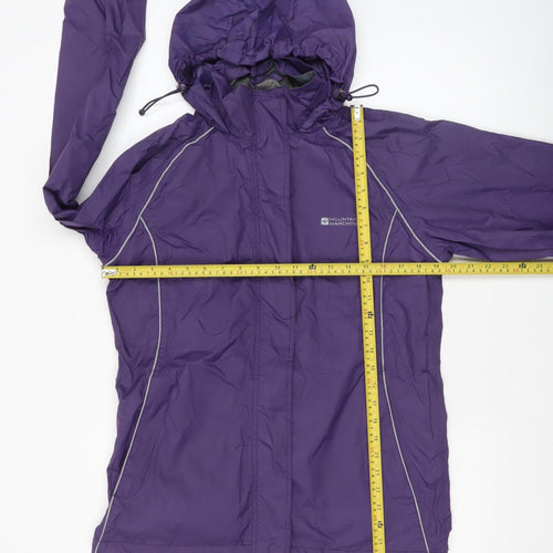 Mountain Warehouse Womens Purple Waterproof Rain Jacket Size 10
