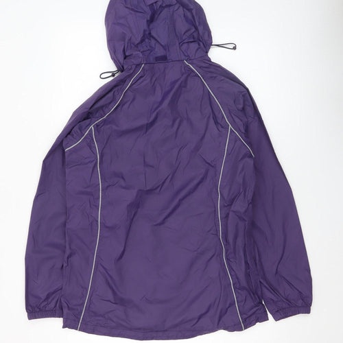 Mountain Warehouse Womens Purple Waterproof Rain Jacket Size 10