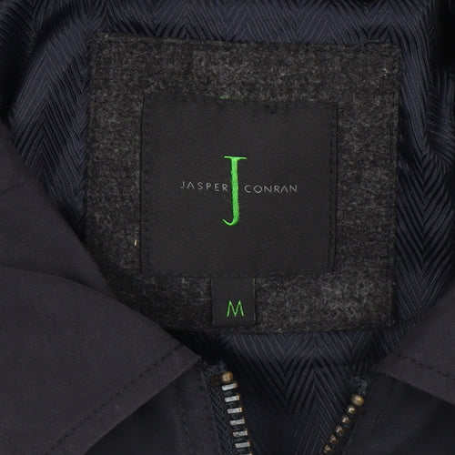 Jasper Conran Men's Black Bomber Jacket Size M Cotton Blend