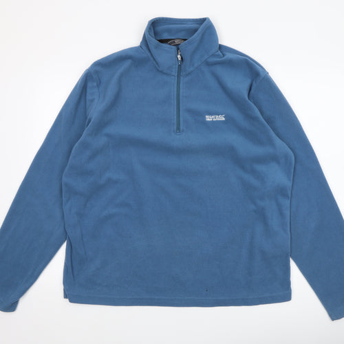 Regatta Great Outdoors Men's Blue Fleece 1/4 Zip Pullover XL