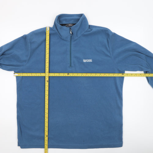 Regatta Great Outdoors Men's Blue Fleece 1/4 Zip Pullover XL