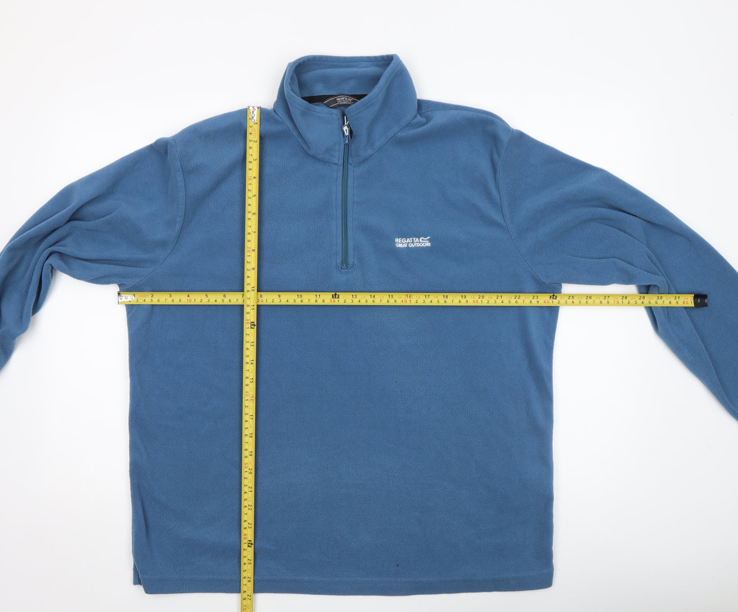 Regatta Great Outdoors Men's Blue Fleece 1/4 Zip Pullover XL