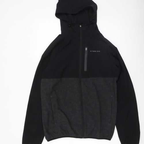 Gym King Men's Black Full Zip Athletic Hoodie Size S