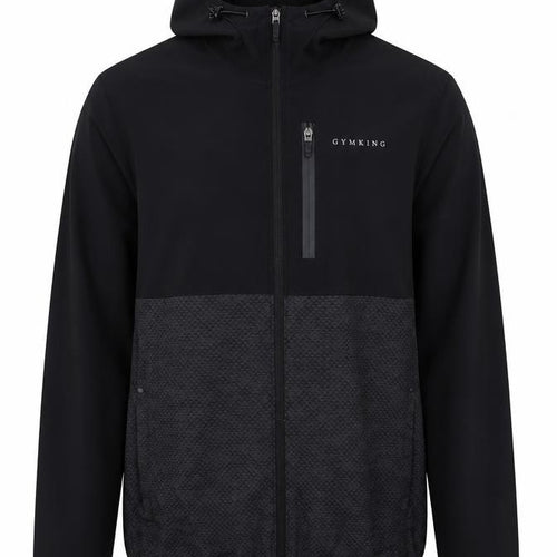 Gym King Men's Black Full Zip Athletic Hoodie Size S