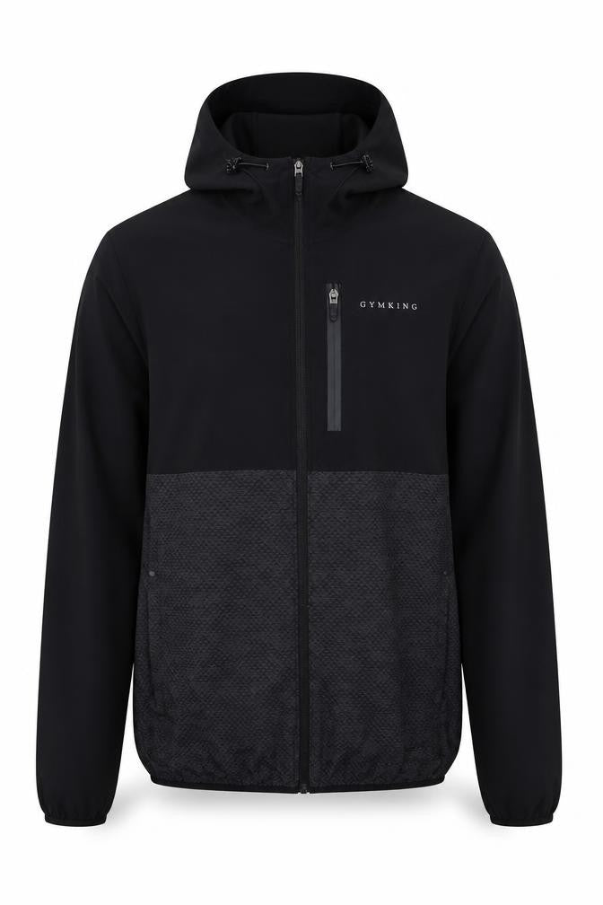 Gym King Men's Black Full Zip Athletic Hoodie Size S