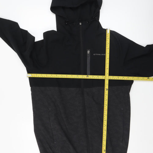 Gym King Men's Black Full Zip Athletic Hoodie Size S