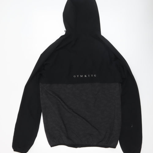 Gym King Men's Black Full Zip Athletic Hoodie Size S