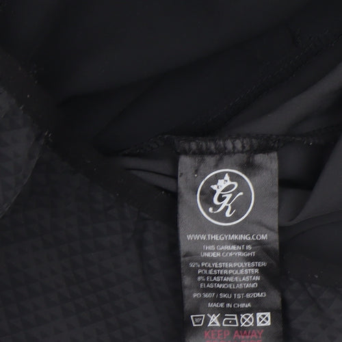 Gym King Men's Black Full Zip Athletic Hoodie Size S