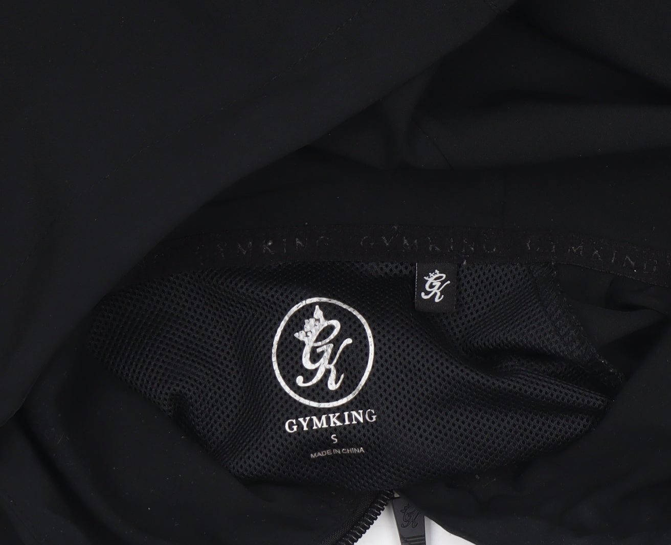 Gym King Men's Black Full Zip Athletic Hoodie Size S
