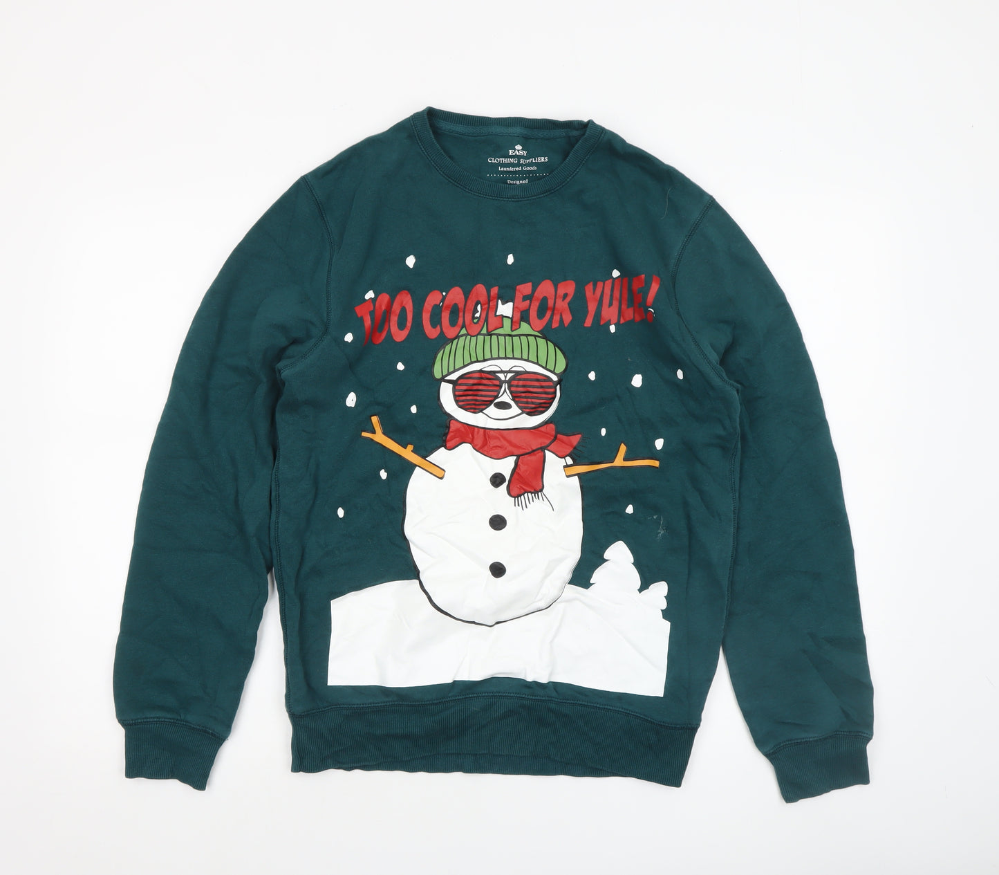 Easy Clothing Suppliers Men’s Green Christmas Graphic Sweatshirt S