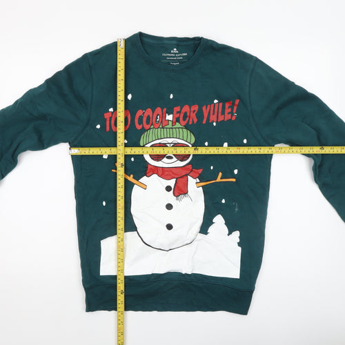 Easy Clothing Suppliers Men’s Green Christmas Graphic Sweatshirt S