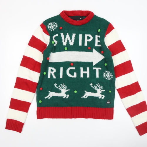 American Stitch Men's Multicoloured M Christmas Pullover Jumper