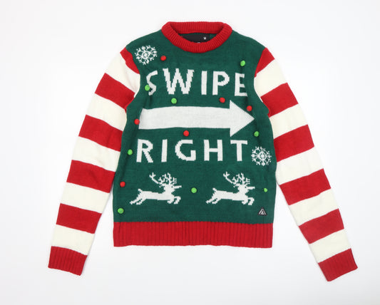 American Stitch Men's Multicoloured M Christmas Pullover Jumper