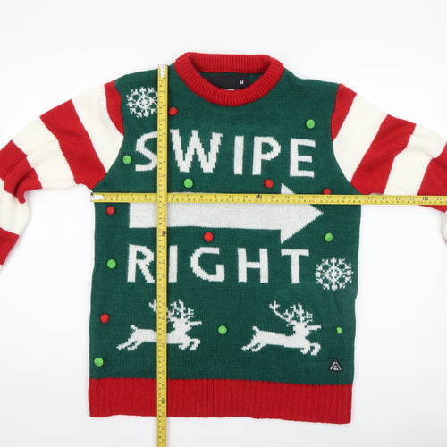 American Stitch Men's Multicoloured M Christmas Pullover Jumper