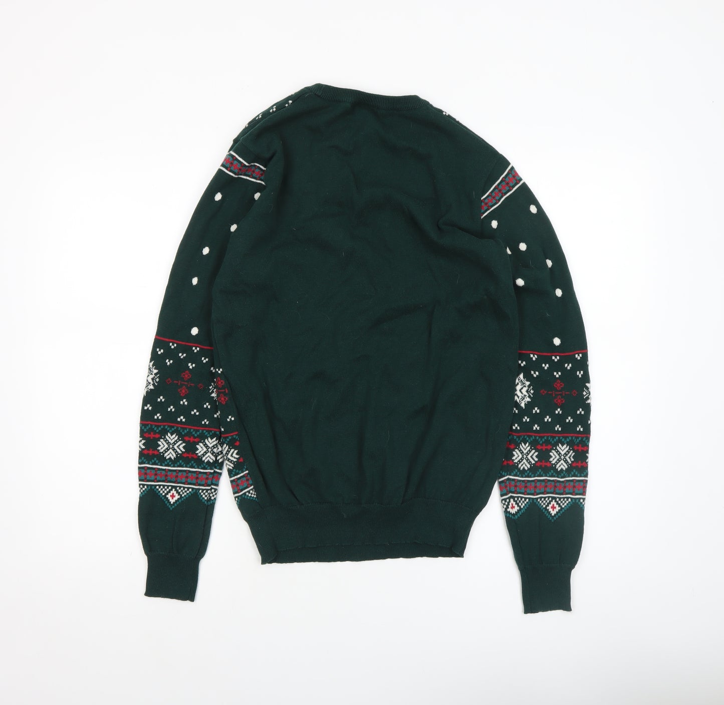 Star Wars Men's Green Small Christmas Crew Neck Jumper