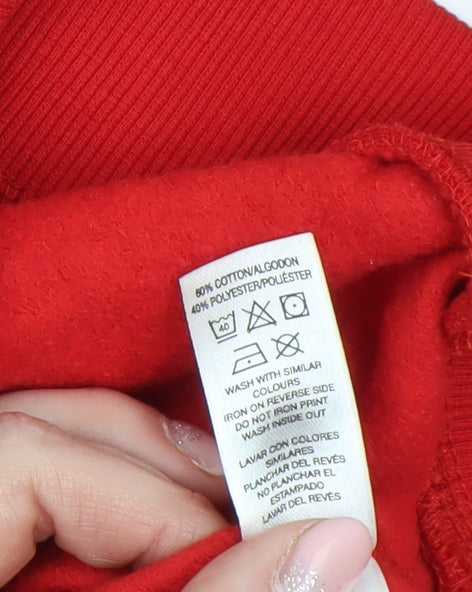 Dunnes Stores Men's Red Christmas Gamer Santa Sweatshirt XS