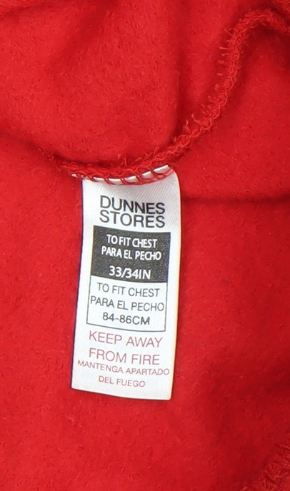 Dunnes Stores Men's Red Christmas Gamer Santa Sweatshirt XS