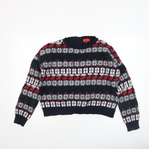 Next Womens Multicoloured Fair Isle Christmas Jumper Size 14