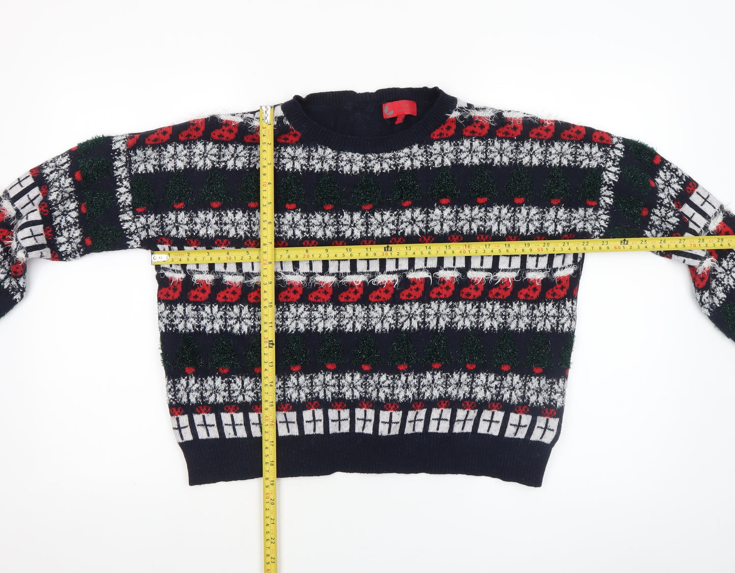 Next Womens Multicoloured Fair Isle Christmas Jumper Size 14