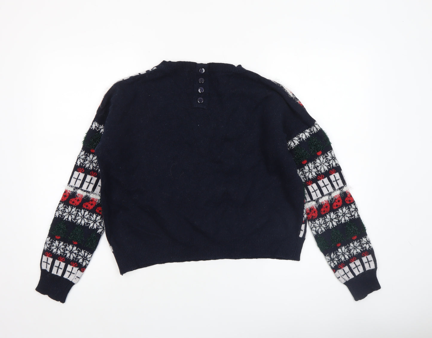 Next Womens Multicoloured Fair Isle Christmas Jumper Size 14