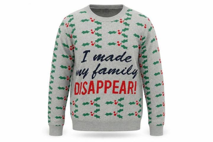Topman Men's Grey Christmas Graphic Pullover Jumper Size L
