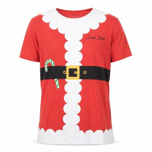 Brave Soul Men's Red Christmas Santa Baby Graphic T-Shirt Size M