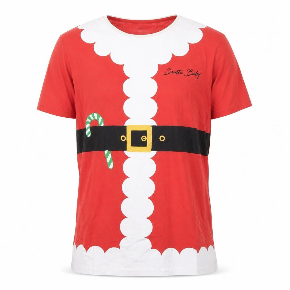 Brave Soul Men's Red Christmas Santa Baby Graphic T-Shirt Size M