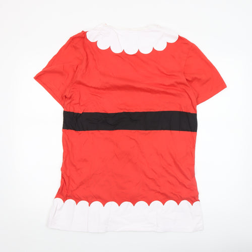 Brave Soul Men's Red Christmas Santa Baby Graphic T-Shirt Size M