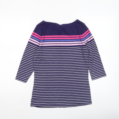 Tabitha Webb Women's Multicoloured Striped 3/4 Sleeve T-Shirt M