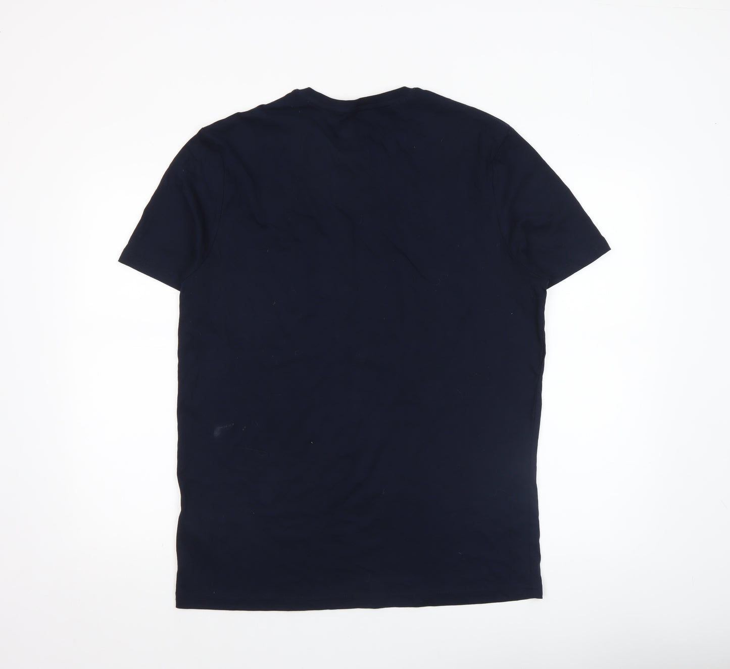 Marks and Spencer Men's Blue Christmas Beer Santa T-Shirt L