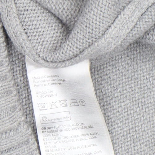 H&M Divided Women's Grey Christmas Santa Jumper XS
