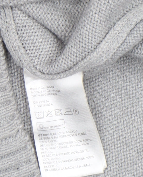 H&M Divided Women's Grey Christmas Santa Jumper XS