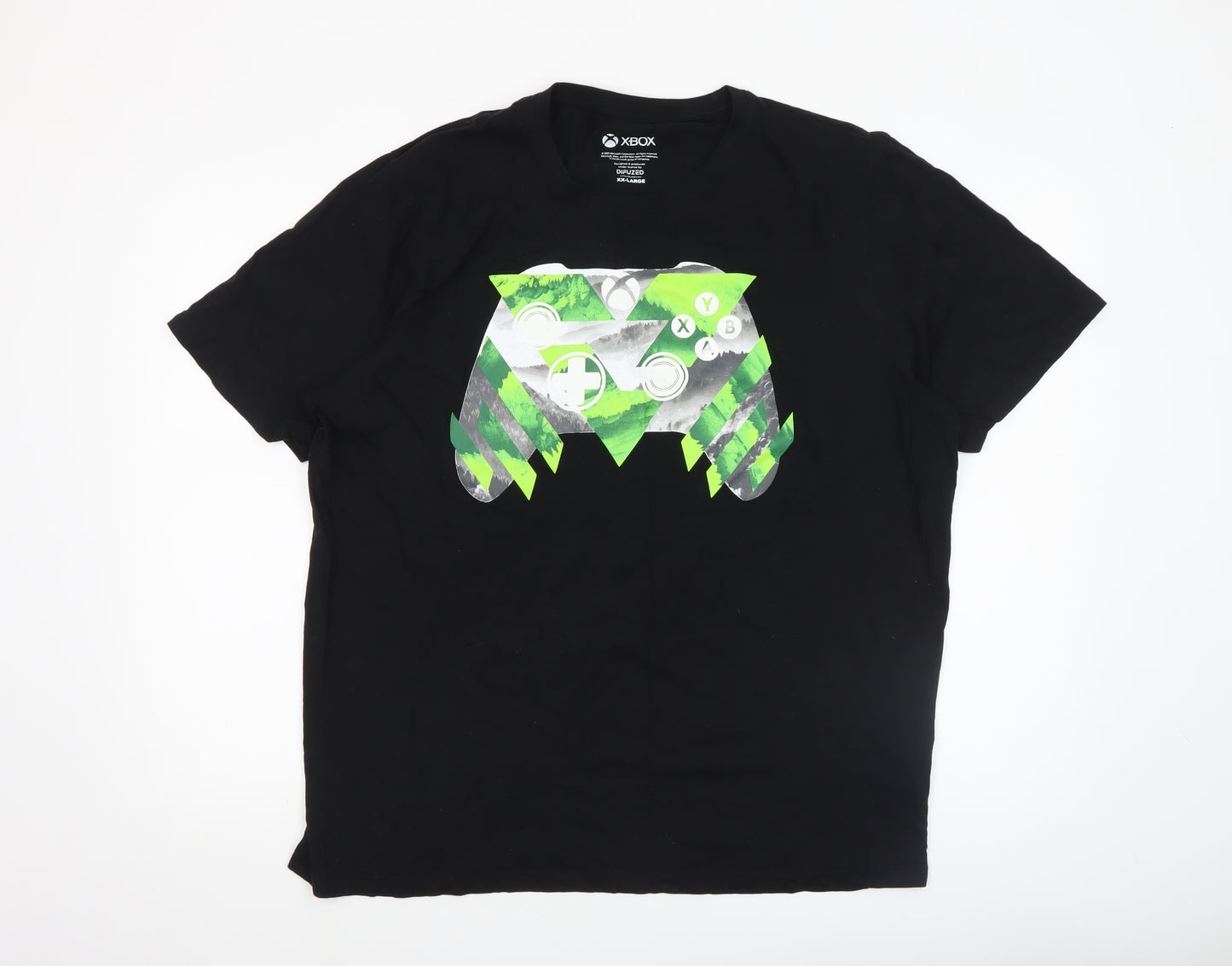 Difuzed Xbox Black 2XL Men's Gaming Graphic T-Shirt