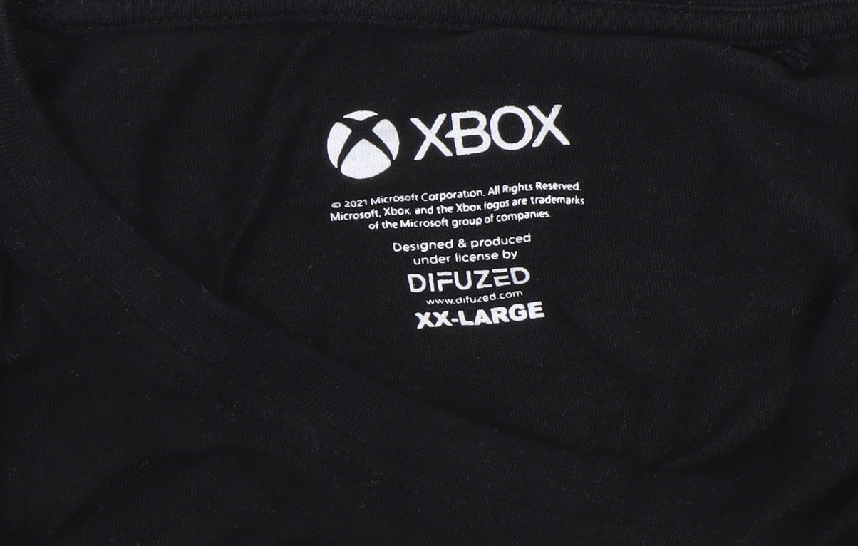 Difuzed Xbox Black 2XL Men's Gaming Graphic T-Shirt